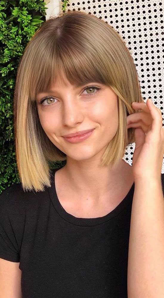 fall haircuts with long bangs