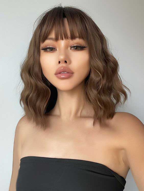 Butterfly Haircut with Bangs