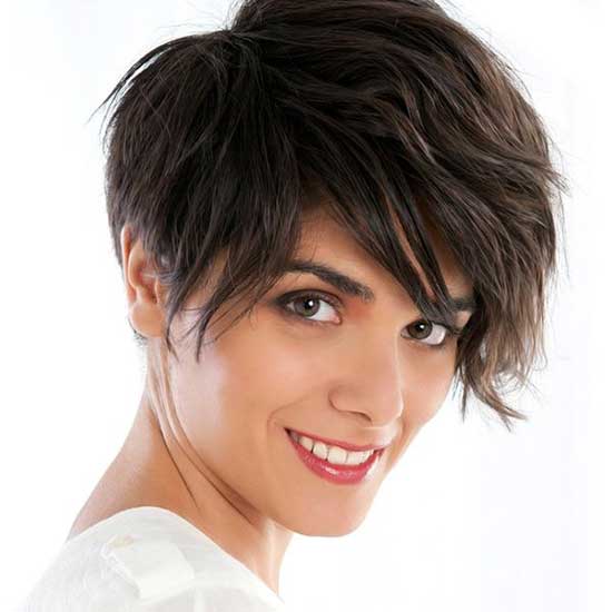 Long pixie haircut