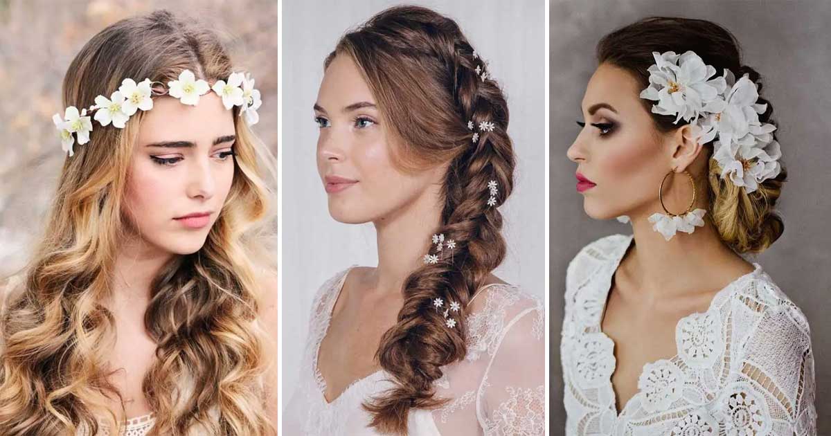 15 Gorgeous Hairstyles with Flowers for Every Occasion