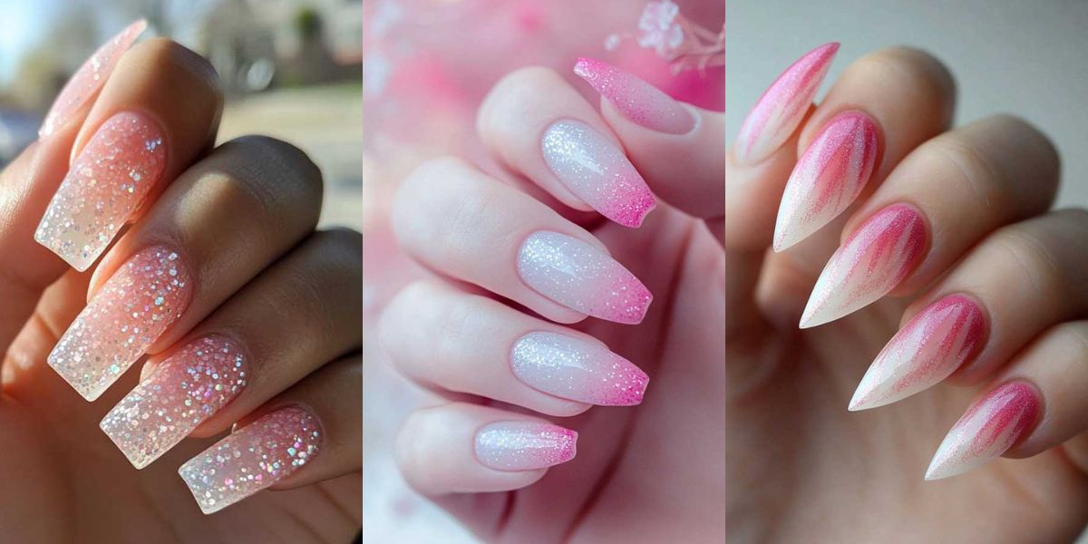 18 Gorgeous Pink and White Nail Designs