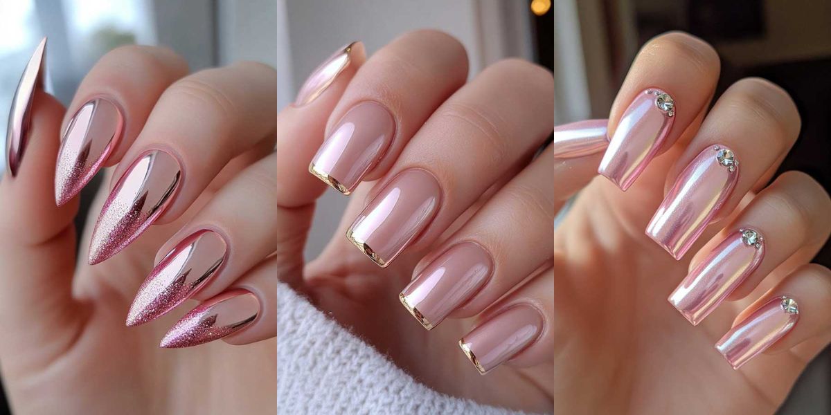 20 Best Pink Chrome Nail Ideas