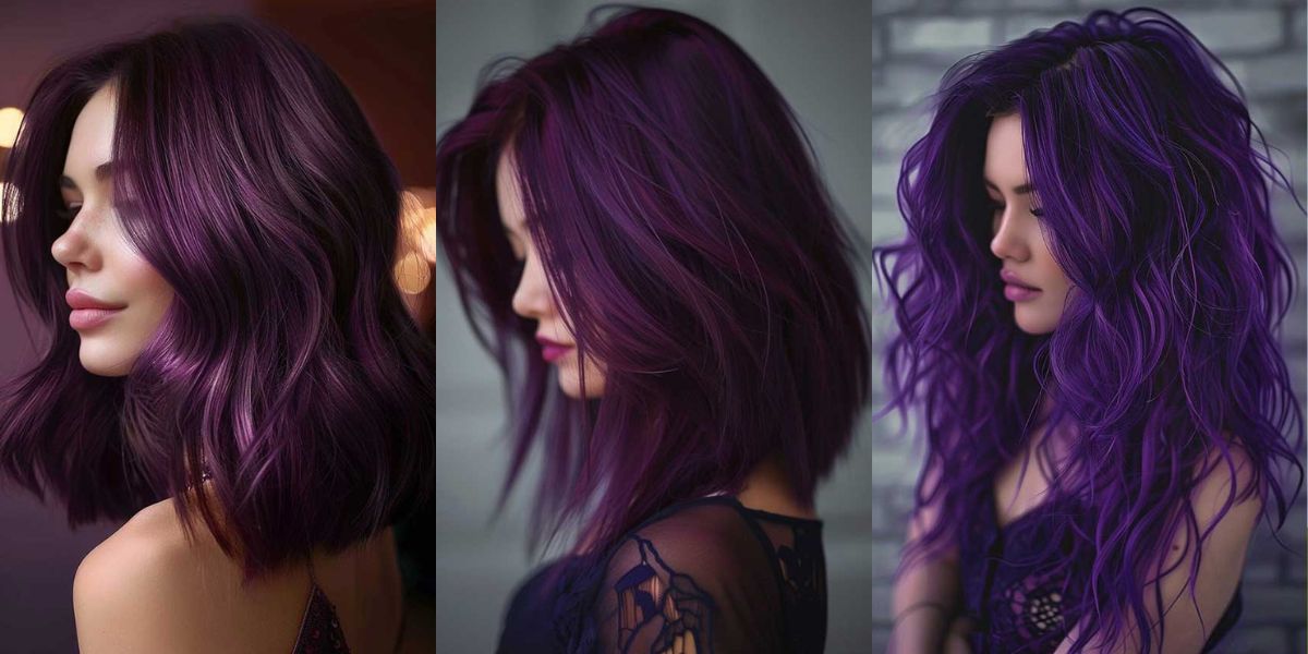 16 Beautiful Midnight Purple Hair Color Ideas