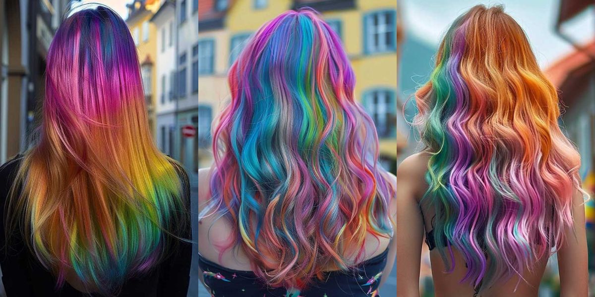 17 Vibrant Rainbow Hair Color Ideas
