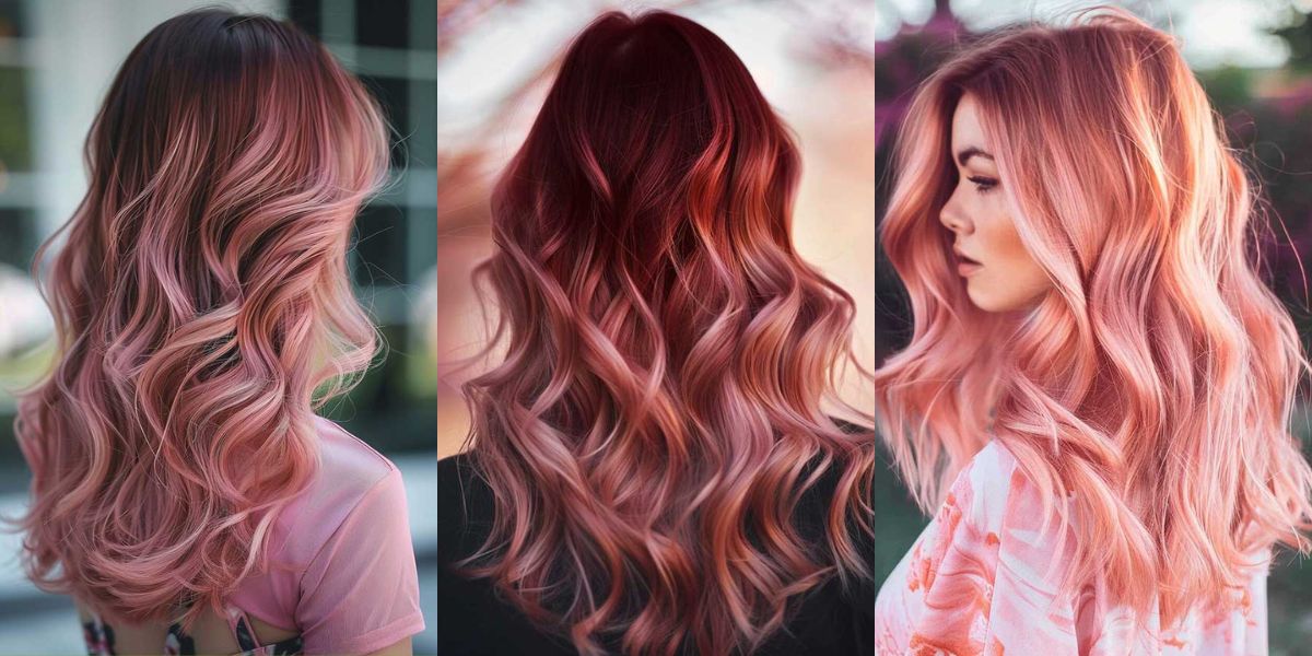 20 Trendy Rose Gold Hair Color Ideas