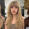 18 Chic Long Layered Hairstyles with Bangs