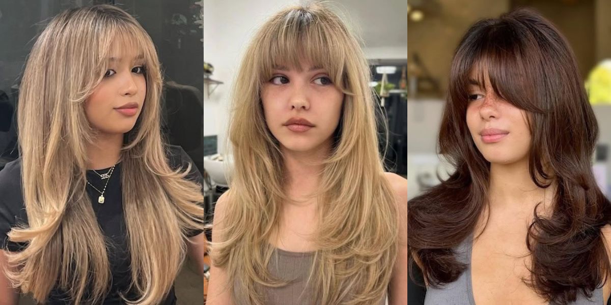 18 Chic Long Layered Hairstyles with Bangs